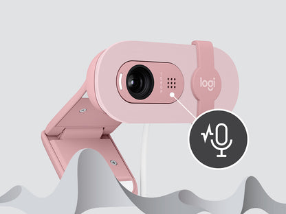 Kamera Logitech Brio 100, roza, USB