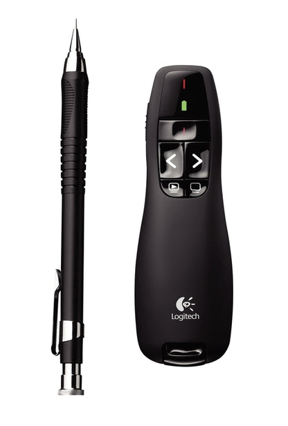 Presenter Logitech R400, brezžičen, USB, rdeč laser