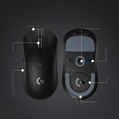 Miška Logitech G PRO X SUPERLIGHT 2 Wireless, črna