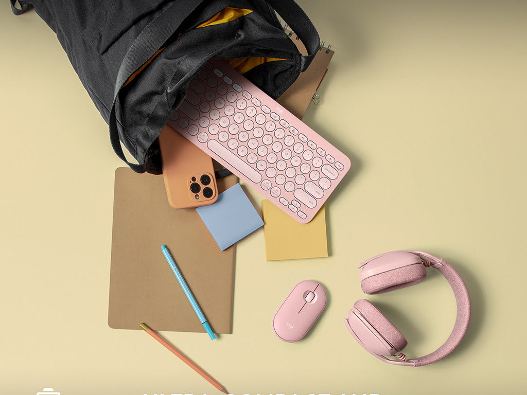Miška Logitech Pebble 2 M350S Wireless, roza