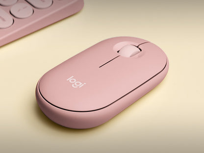 Miška Logitech Pebble 2 M350S Wireless, roza