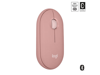 Miška Logitech Pebble 2 M350S Wireless, roza