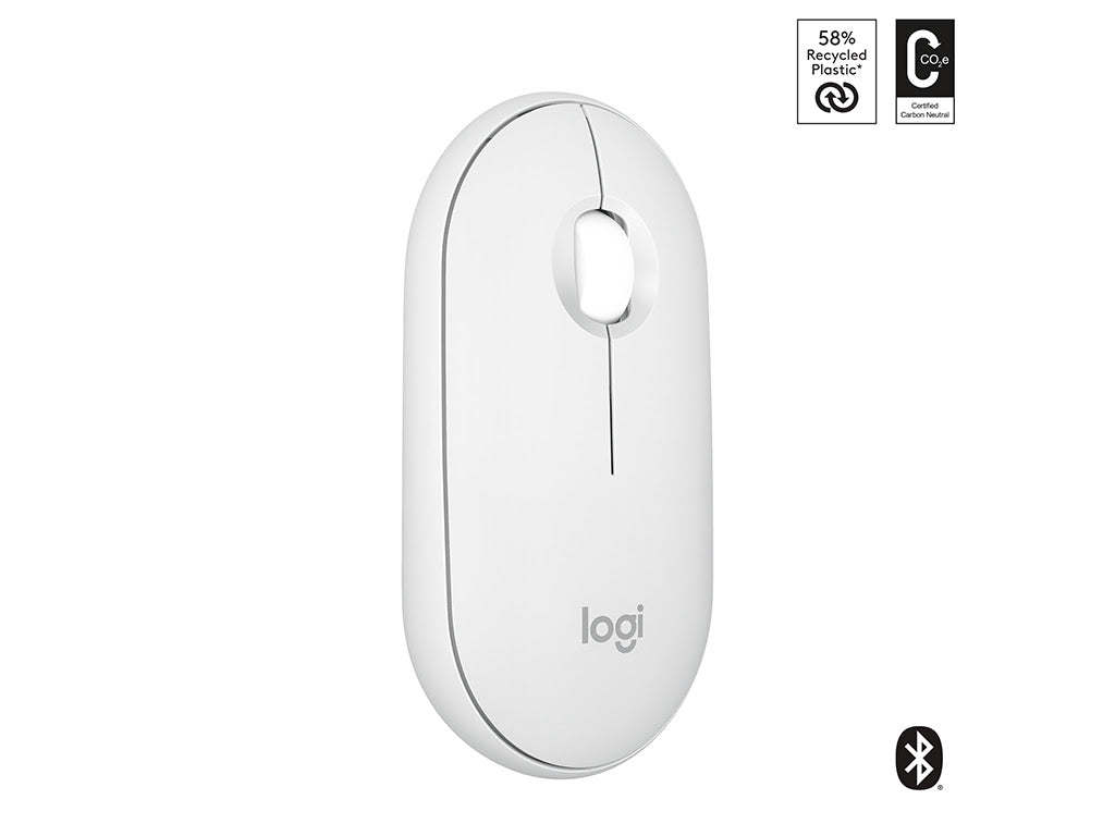 Miška Logitech Pebble 2 M350S Wireless, bela