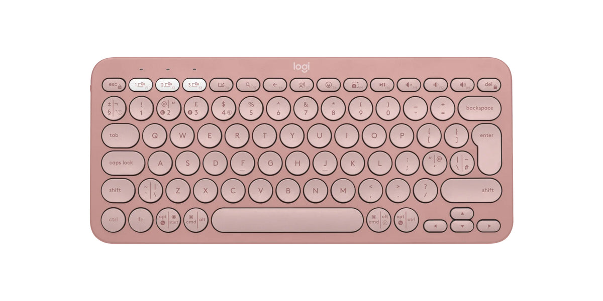 Tipkovnica Logitech Pebble Keys 2 K380s Multi-Device, roza, SLO g.
