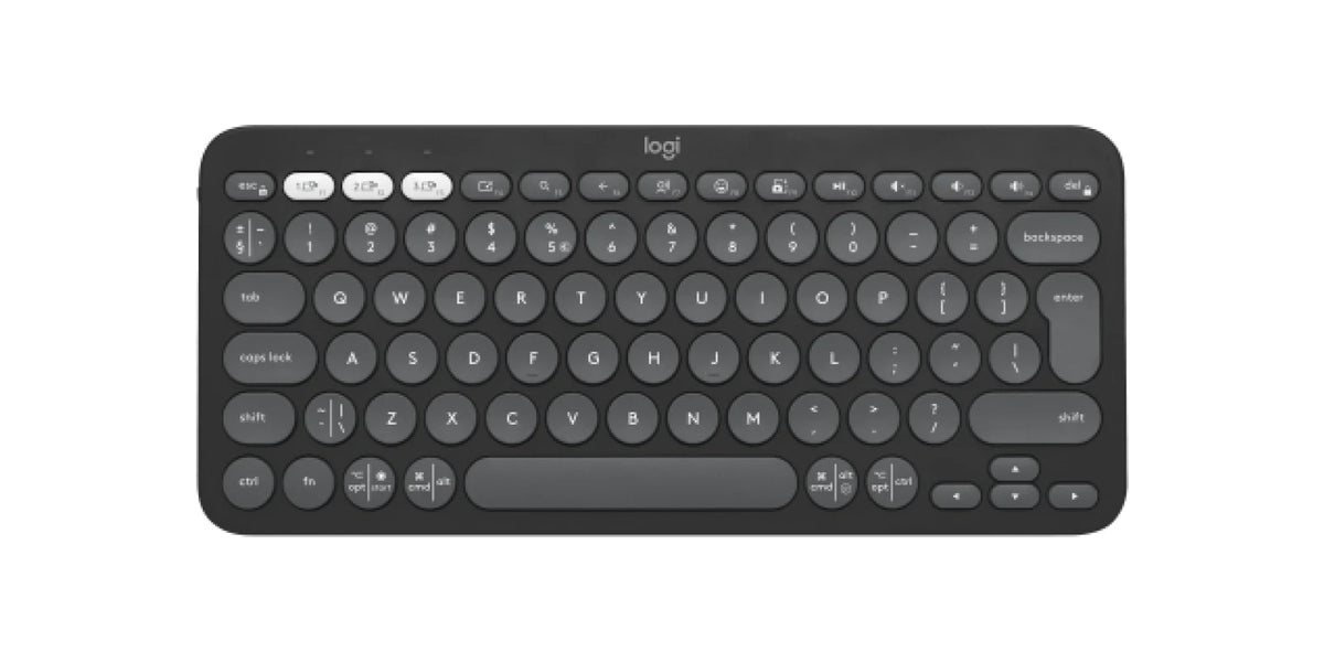 Tipkovnica Logitech Pebble Keys 2 K380s Multi-Device, grafitna, SLO g.