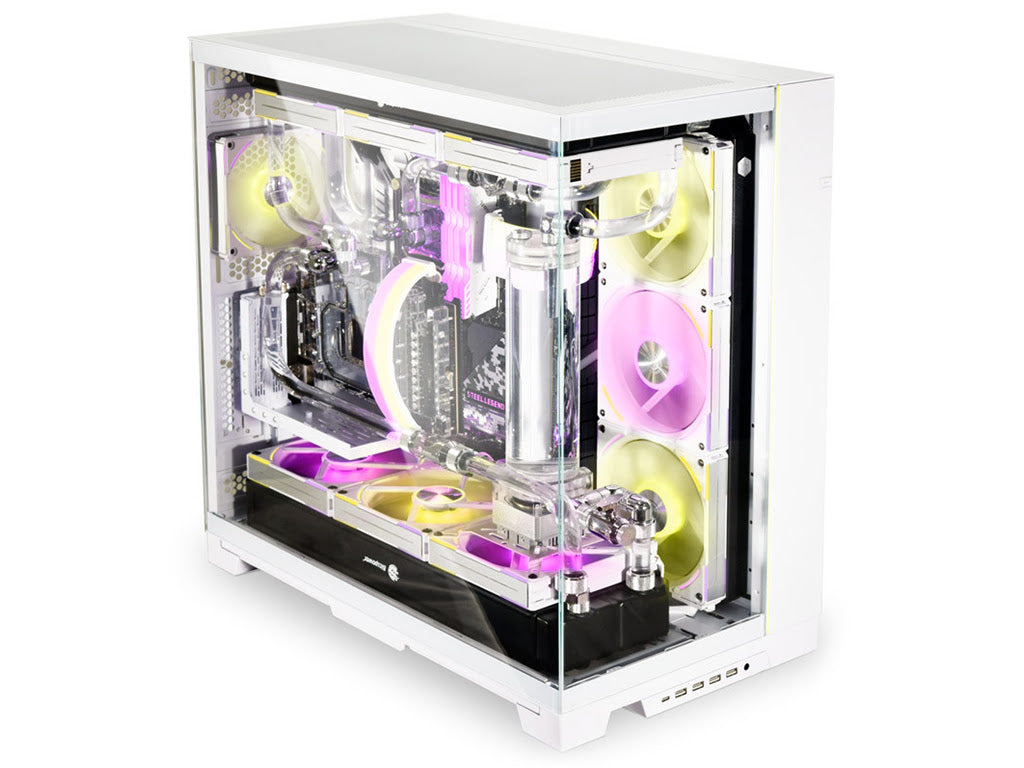 Računalniško ohišje Lian Li O11 Dynamic EVO XL, ATX, Big-Tower, kaljeno steklo, belo