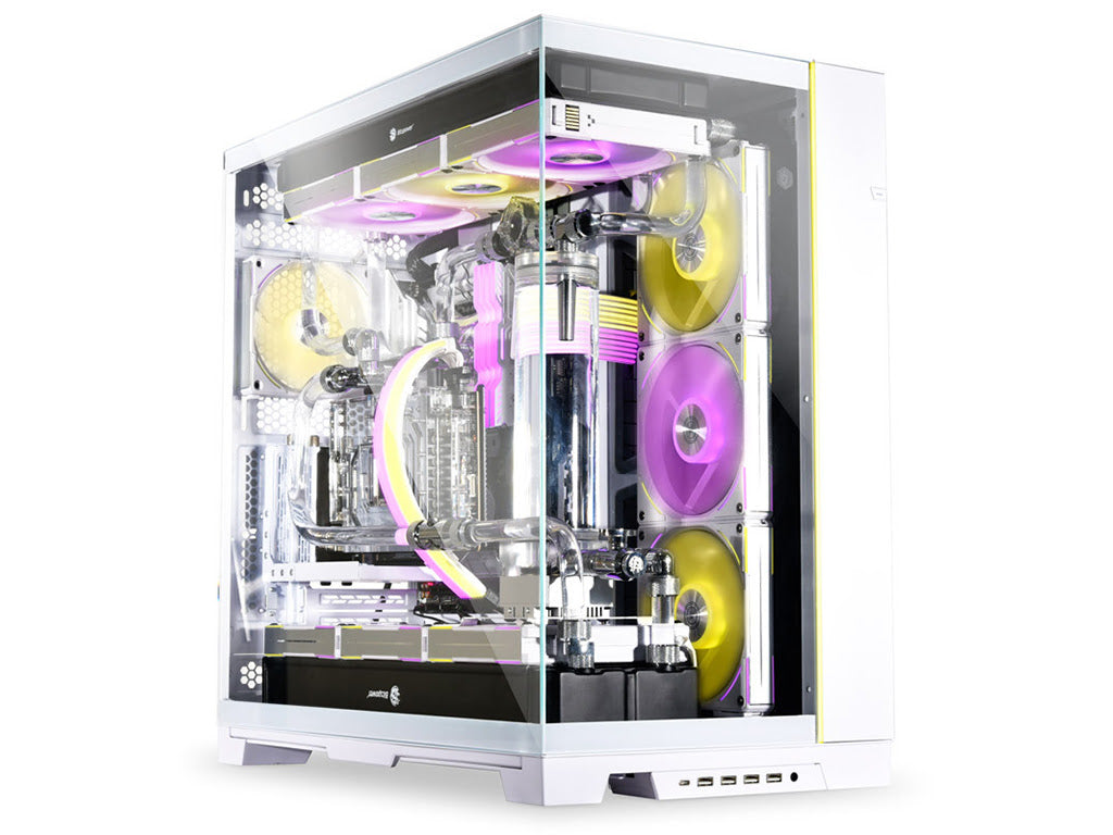 Računalniško ohišje Lian Li O11 Dynamic EVO XL, ATX, Big-Tower, kaljeno steklo, belo