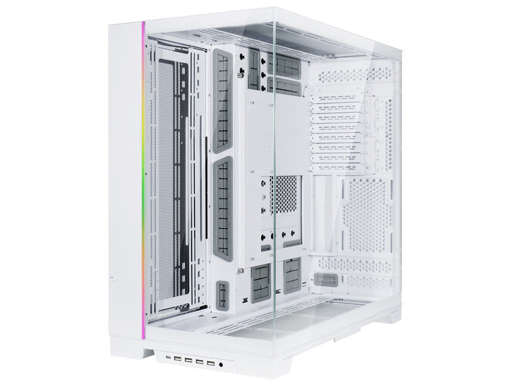 Računalniško ohišje Lian Li O11 Dynamic EVO XL, ATX, Big-Tower, kaljeno steklo, belo