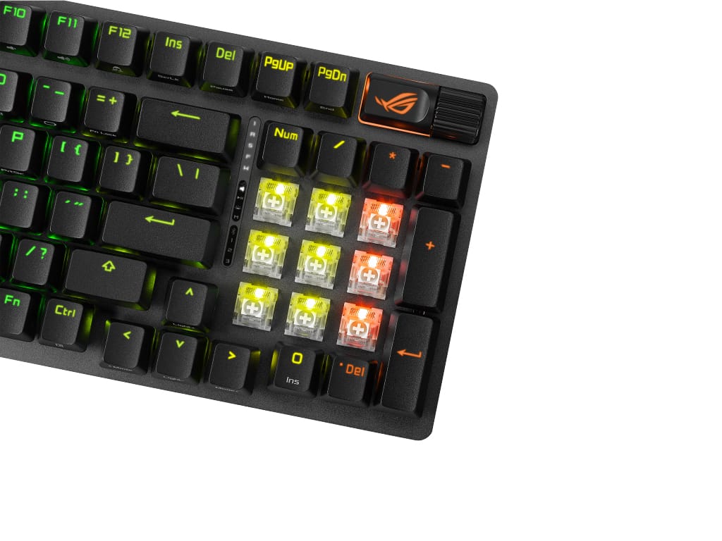 Tipkovnica ASUS ROG Strix Scope II 96 Wireless, ROG NX Snow, PBT, RGB, USB, US