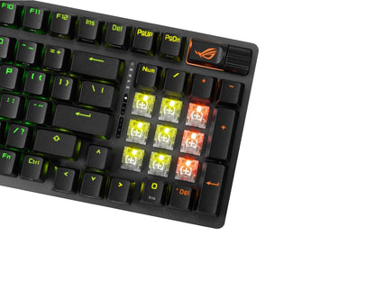 Tipkovnica ASUS ROG Strix Scope II 96 Wireless, ROG NX Snow, PBT, RGB, USB, US