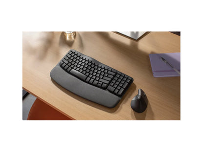 Tipkovnica Logitech Wave Keys Wireless, grafitna, SLO g.