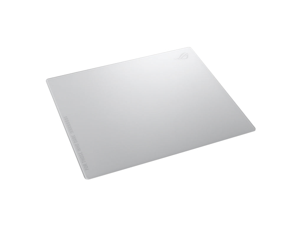 Podloga za miško ASUS ROG Moonstone Ace L, bela, kaljeno steklo