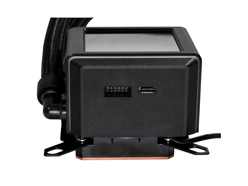 Komplet za tekočinsko hlajenje AIO Liquid Cooler Lian Li GALAHAD II LCD 280, ARGB, črn