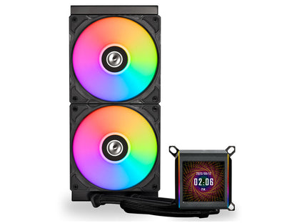 Komplet za tekočinsko hlajenje AIO Liquid Cooler Lian Li GALAHAD II LCD 280, ARGB, črn