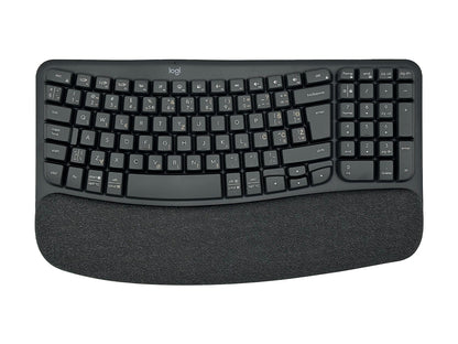 Tipkovnica in miška Logitech Wave Keys and Lift COMBO, Wireless, grafitna, SLO g.