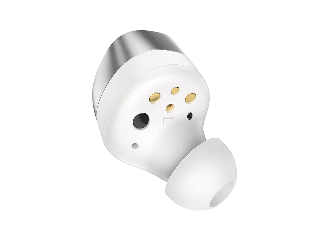Slušalke Sennheiser MOMENTUM True Wireless 4, In-Ear, ANC, bele/srebrne
