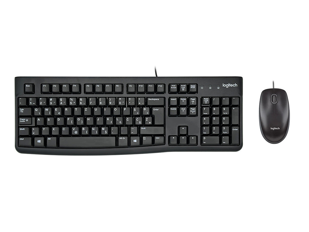 Tipkovnica in miška Logitech Desktop MK120, USB, SLO