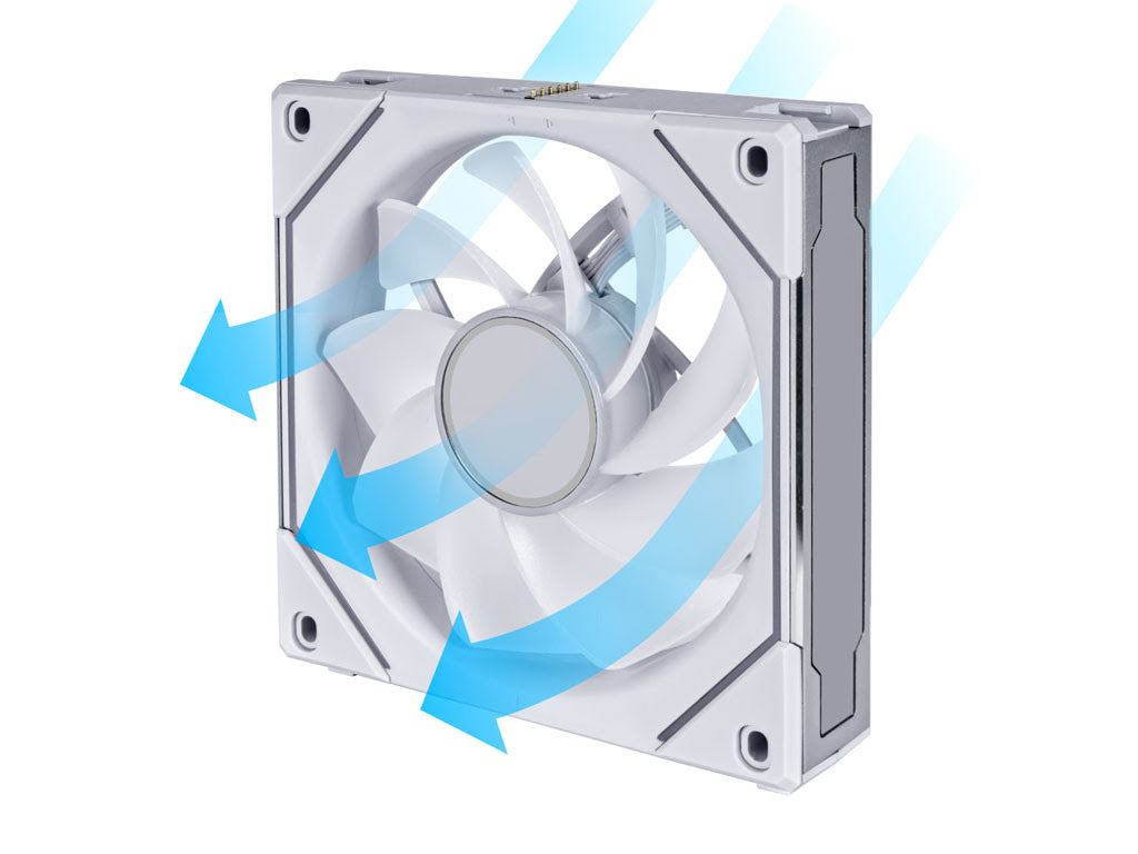 Ventilator za ohišje Lian Li UNI FAN SL-INF 120 Reverse Blade, ARGB, PWM, 120mm, bel