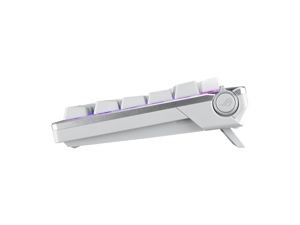 Tipkovnica ASUS ROG Azoth Wireless, ROG NX Snow, PBT, OLED, RGB, USB, US, bela