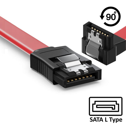 Kabel SATA3, 6Gbps, 0.5 m, Ž/Ž 90° priključek, notranji, Ewent EC1514