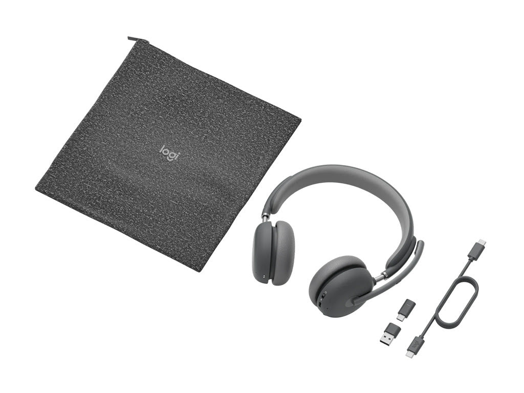 Slušalke Logitech Zone Wireless 2 Bluetooth, grafitne