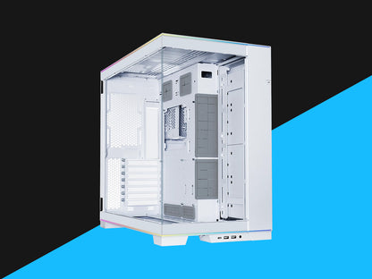 Računalniško ohišje Lian Li O11D EVO RGB, ATX, Midi-Tower, kaljeno steklo, belo
