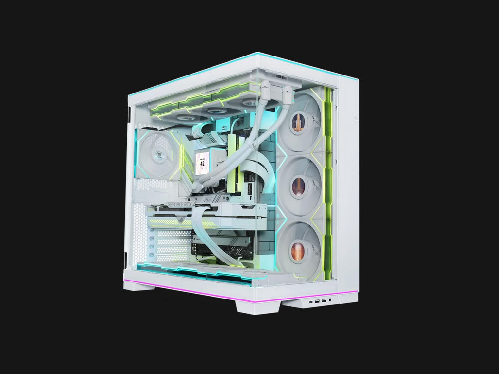 Računalniško ohišje Lian Li O11D EVO RGB, ATX, Midi-Tower, kaljeno steklo, belo