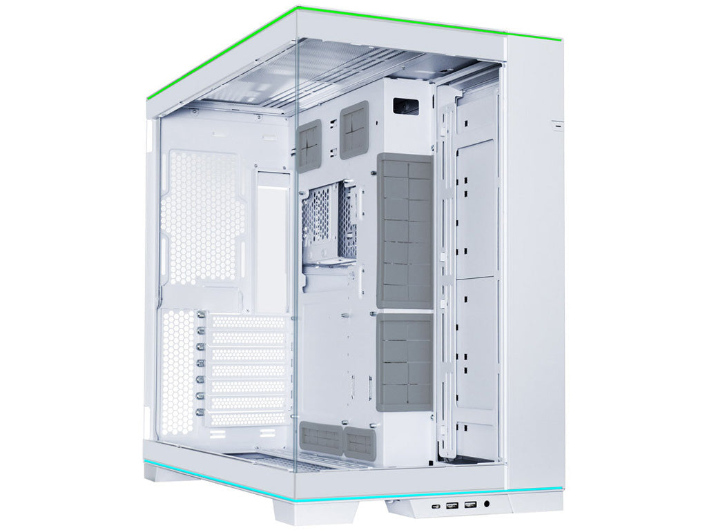 Računalniško ohišje Lian Li O11D EVO RGB, ATX, Midi-Tower, kaljeno steklo, belo