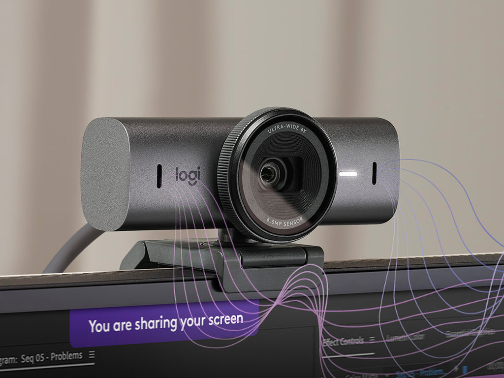 Kamera Logitech MX BRIO, 4K Ultra HD, grafitna, USB-C