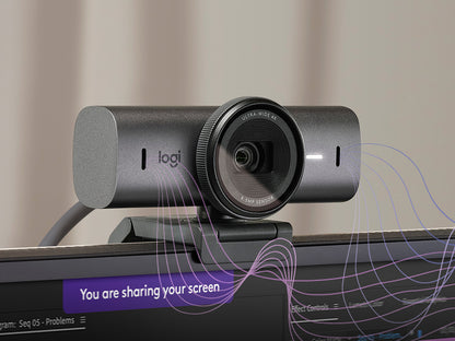 Kamera Logitech MX BRIO, 4K Ultra HD, grafitna, USB-C