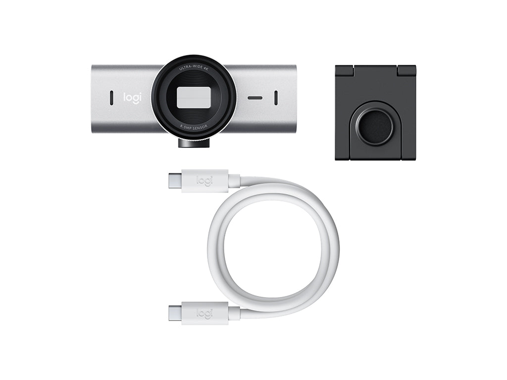 Kamera Logitech MX BRIO, 4K Ultra HD, siva, USB-C