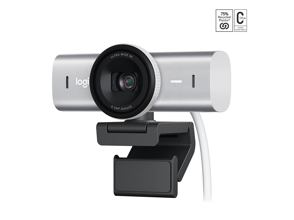 Kamera Logitech MX BRIO, 4K Ultra HD, siva, USB-C