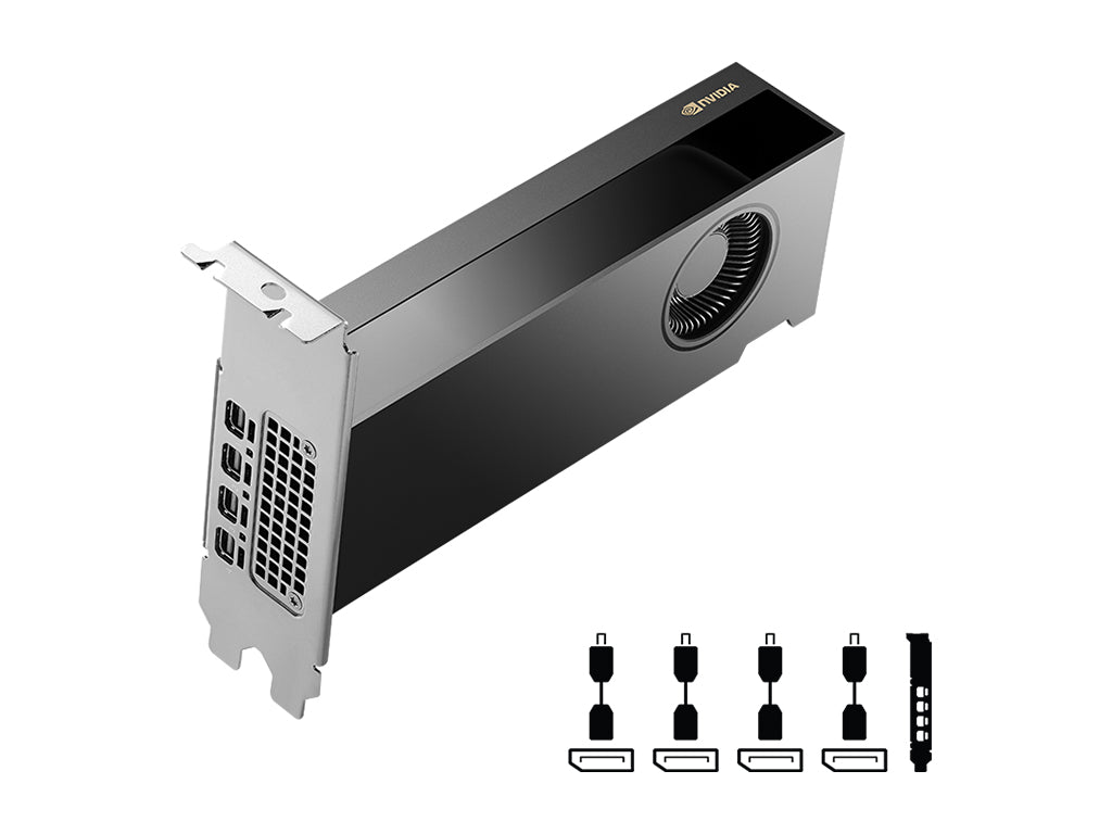Grafična kartica NVIDIA RTX 2000 Ada Generation, 16GB GDDR6 ECC, PCIe 4.0 x8, 4x mDP 1.4a, mDP-DP, LowProfile, PNY
