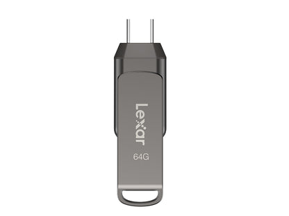 USB ključek Lexar JumpDrive Dual Drive D400, 64GB, USB 3.1 Type-C, 130 MB/s