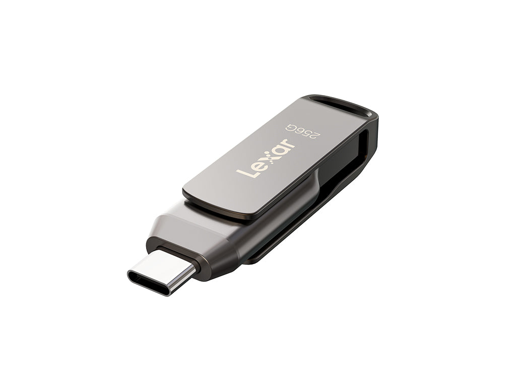 USB ključek Lexar JumpDrive Dual Drive D400, 256GB, USB 3.1 Type-C, 130 MB/s