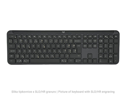 Tipkovnica Logitech Signature Slim K950, grafitna, SLO g.