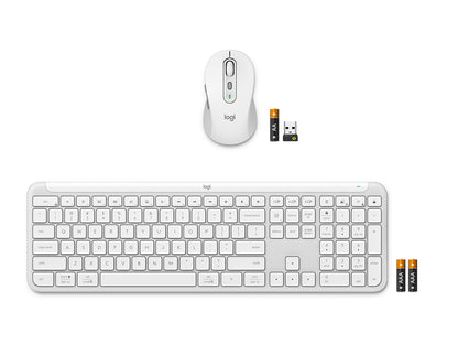 Tipkovnica in miška Logitech Signature Slim Combo MK950, bela, SLO g.