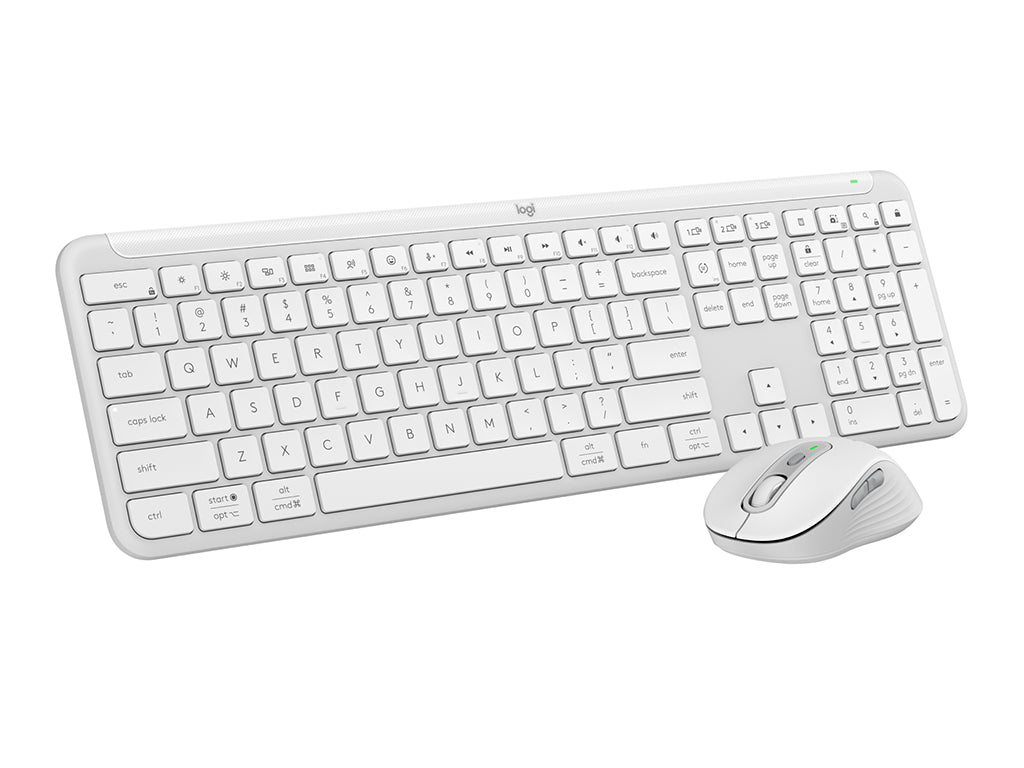 Tipkovnica in miška Logitech Signature Slim Combo MK950, bela, SLO g.