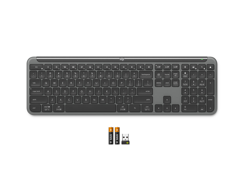 Tipkovnica Logitech Signature Slim K950, grafitna, SLO g.
