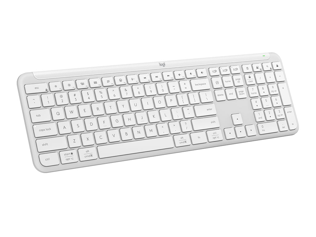 Tipkovnica Logitech Signature Slim K950, bela, SLO g.