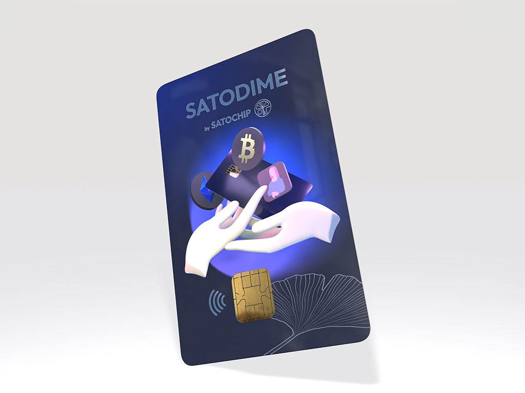 Satochip Satodime, pametna kartica za Bitcoin in druge kriptovalute, NFC