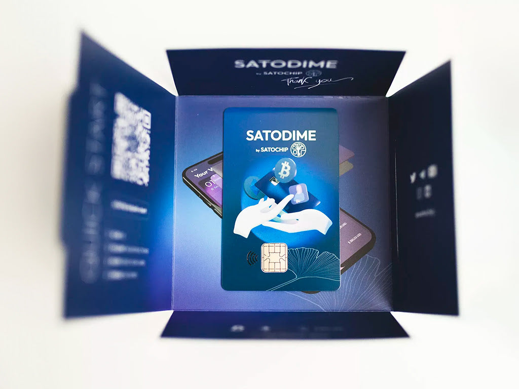 Satochip Satodime, pametna kartica za Bitcoin in druge kriptovalute, NFC