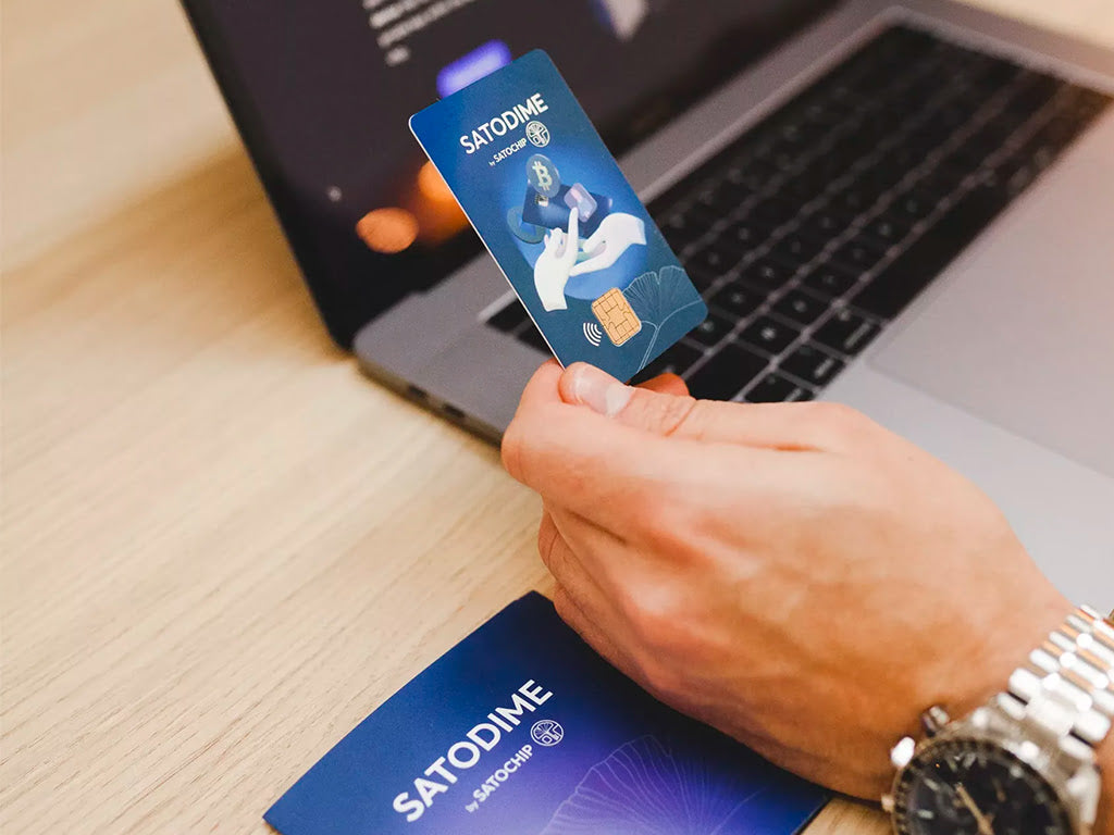 Satochip Satodime, pametna kartica za Bitcoin in druge kriptovalute, NFC