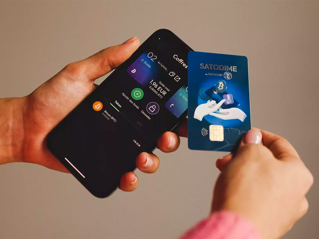 Satochip Satodime, pametna kartica za Bitcoin in druge kriptovalute, NFC