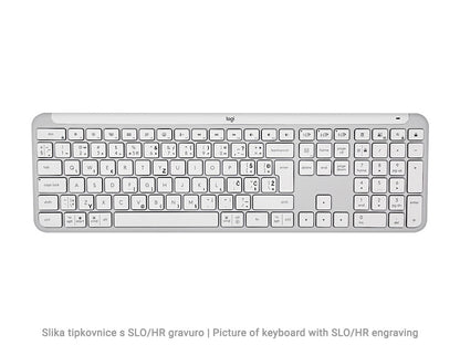 Tipkovnica Logitech Signature Slim K950, bela, SLO g.