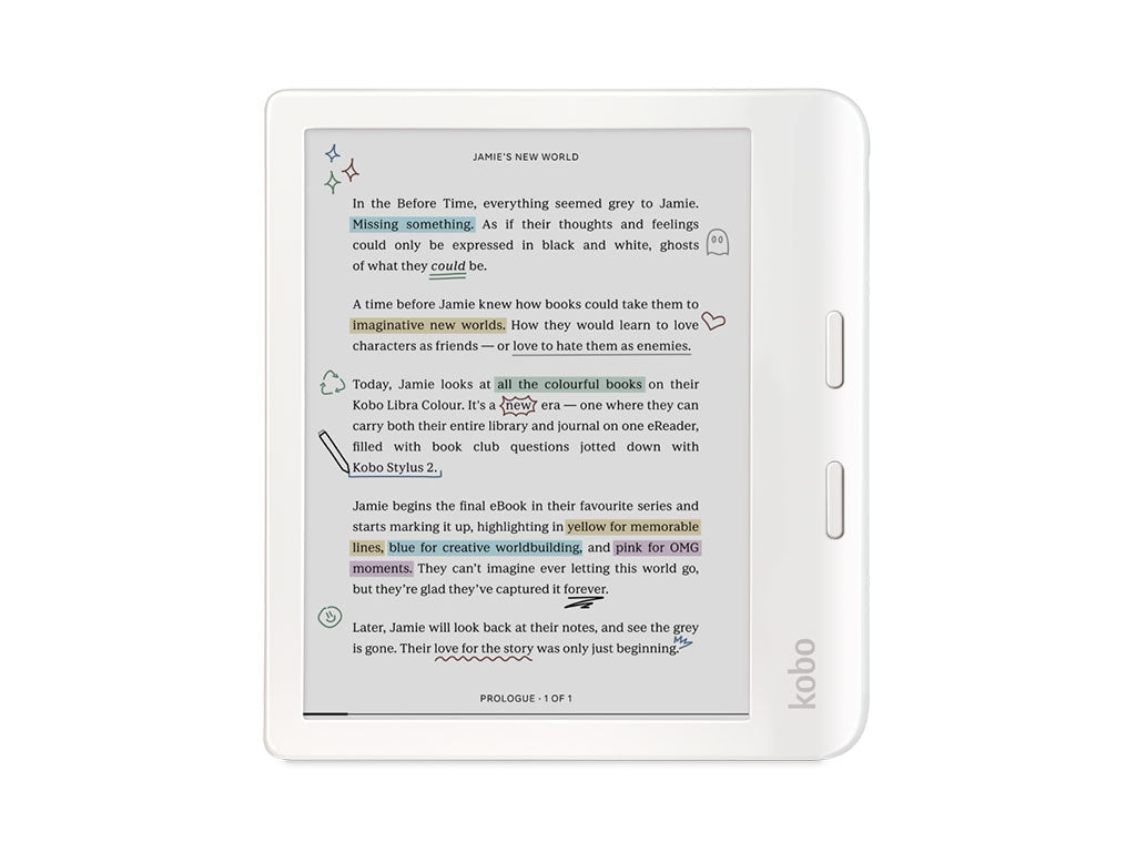 E-bralnik Kobo Libra Colour, 7'' Touch, 32GB, WiFi, bel