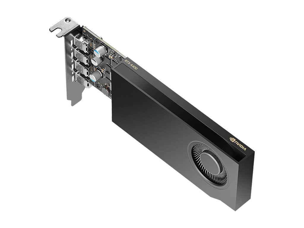 Grafična kartica NVIDIA RTX A400, 4GB GDDR6, PCIe 4.0 x8, 4x mDP-DP, Low Profile, PNY