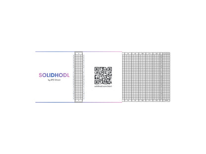 SolidHodl Single, jeklena plošča za varnostno kopijo