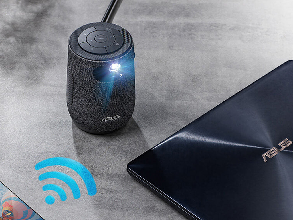 Prenosni LED projektor ASUS ZenBeam Latte L1, 120lm, 720p, HDMI, Bluetooth, WiFi, Harman Kardon