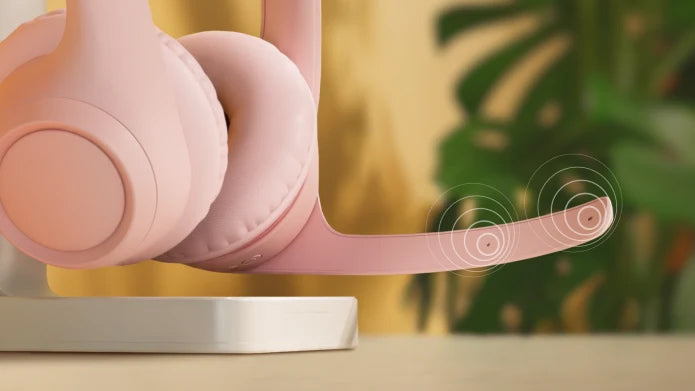Slušalke Logitech Zone 300, Bluetooth, roza
